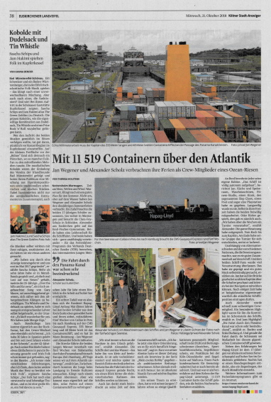 Kölner Stadt-Anzeiger - Mit 11 519 Containern über den Atlantik